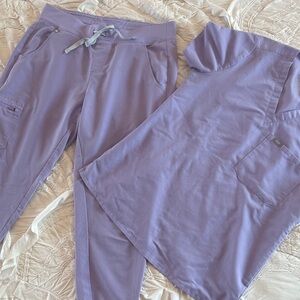 Lavender Jogger Bottoms - Lilac Comfort scrub set by Figs
